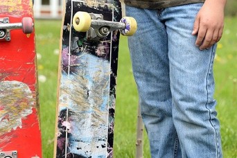 Memorial tree planted for Cody Clark at Skateboard Park