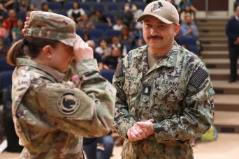 Zama Middle High School JROTC cadets recognized at end-of-year ceremony